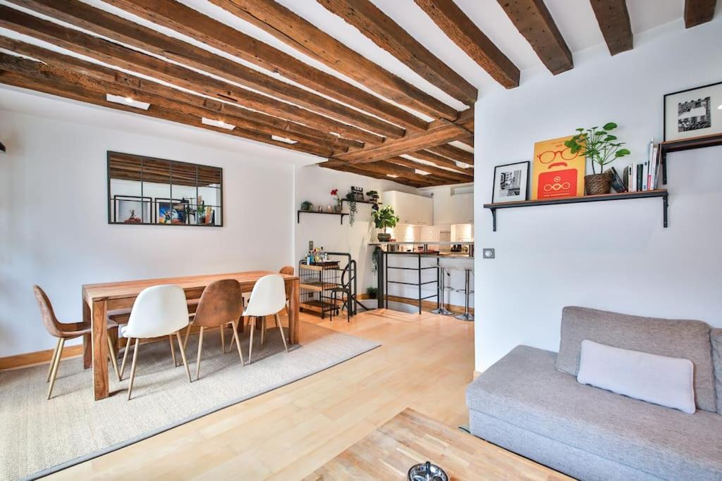 Typical Parisian Duplex#4Pers#Le Marais Leilighet Eksteriør bilde