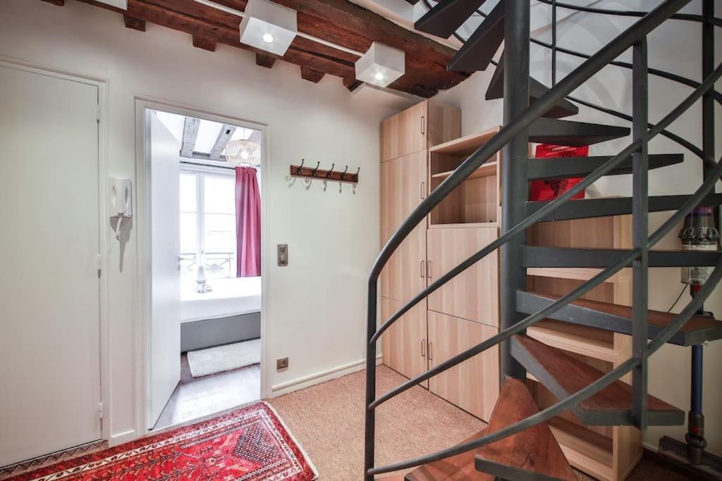 Typical Parisian Duplex#4Pers#Le Marais Leilighet Eksteriør bilde